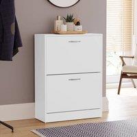 HD Designs Vida Designs 2 Drawer Shoe Cabinet in White