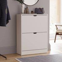 HD Designs Vida Designs 2 Drawer Shoe Cabinet in White