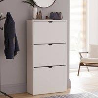 HD Designs Vida Designs 3 Drawer Shoe Cabinet in White