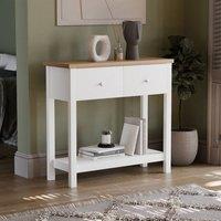 HD Designs Vida Designs Arlington 2 Drawer Console Table in White