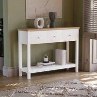 HD Designs Vida Designs Arlington 3 Drawer Console Table in White