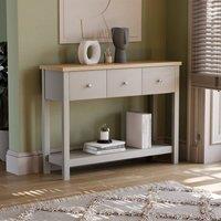 HD Designs Vida Designs Arlington 3 Drawer Console Table in Grey