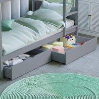 HD Designs Junior Vida Libra Wooden Underbed Drawers in Grey