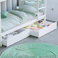 HD Designs Junior Vida Libra Wooden Underbed Drawers in White