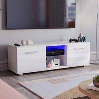 HD Designs Vida Designs Cosmo 2 Door LED TV Unit, 120cm in White