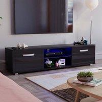 HD Designs Vida Designs Cosmo 2 Door LED TV Unit, 160cm in Black