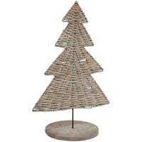 Hill Interiors The Noel Collection Wicker Tree Ornament in Brown