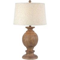KDMD Clarion Linen Shade Table Lamp - Elegant Modern & Traditional Design in Brown