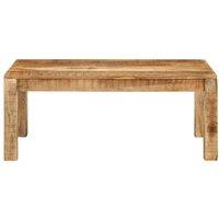 Berkfield Home Coffee Table 100x55x40 cm Solid Wood Mango in Brown | Size: 100 x 55 x 40 cm