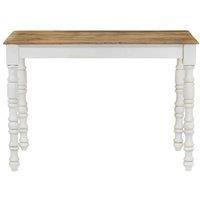 Berkfield Home Dining Table 110x60x76 cm Solid Wood Mango in Brown | Size: 110 x 60 x 76 cm