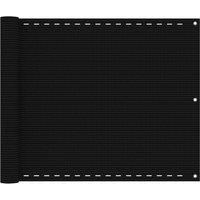 Berkfield Home Balcony Screen Black 75x400 cm HDPE