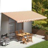 Berkfield Home Replacement Fabric for Awning Yellow & Orange 6x3 m