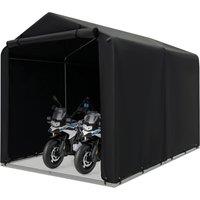 Costway Outdoor Bike Storage Shed Portable Motorcycle Garage Shelter 160 x 218 x 164 cm in Grey