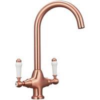 Hinsinc Nes Home Traditional Copper Kitchen Mixer Tap in Rose Gold
