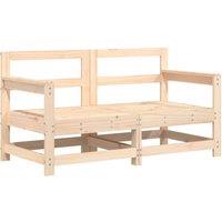 Berkfield Home Garden Corner Sofas 2 pcs Solid Wood Pine in Brown