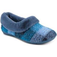 Jones Bootmaker Women's Floria Fur Slippers in Blue | Size: 7