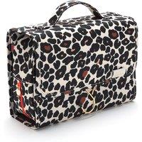 Victoria Green Women's 'Emma' 3 in 1 Hanging Wash Bag in Leopard Tan in Black