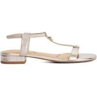 Dune London Women's 'Lyra' Leather Sandals in Metallics | Size: 3