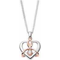 Clogau Women's Forever Yours Sterling Silver Dwynwen Pendant with Opal in Metallics