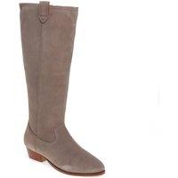 Jones Bootmaker Women's Florielong Suede Long Boots in Grey | Size: 6