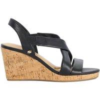 Dune London Women's 'Kamies' Leather Wedges in Black | Size: 7