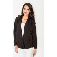 Love Lace Women's Lightweight Utility Jacket with Hood in Black | Size: Small