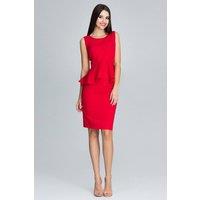Love Lace Women's Elegant Frill Skirt & Blouse Set Style 116264 in Red | Size: Small