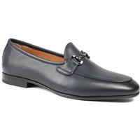 Jones Bootmaker Men's Remus Leather Slip On Loafers in Navy | Size: 10