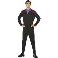 Star Trek Men's Voyager Command Uniform Costume Set in Black | Size: Large