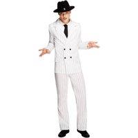 Fever Men's Gangster Costume Set in White | Size: Large