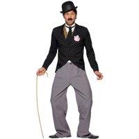 Smiffys Men's 20s Star Costume Set in Black | Size: Medium
