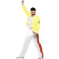 Queen Men's Freddie Mercury Costume Set in Mustard | Size: Medium