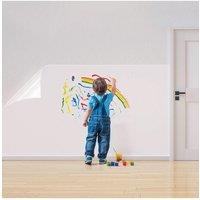 Living and Home 5x0.6m Length Clear Static Cling Removable Wall Protector