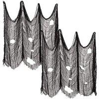 Living and Home 2Pcs Halloween Creepy Black Cloth