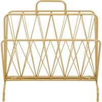 Orsina Avento Two Pocket Magazine Rack in Gold