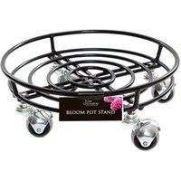 Tom Chambers Bloom Pot Caddy Stand - Medium 32cm in Black