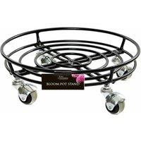 Tom Chambers Bloom Pot Caddy Stand - Large 37cm in Black