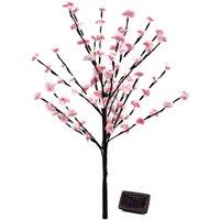 Gardenwize Solar Powered Blossom Tree with 100 White LED lights in Light Pink