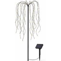 Gardenwize Solar Willow Tree Garden Light with 200 LED Lights in Black