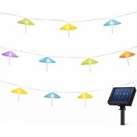 Gardenwize 10pc 2m Solar Cocktail Umbrella String Lights