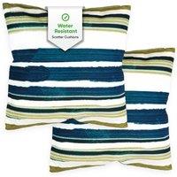 Gardenwize Pack of 2 Painted Striped Scatter Cushions