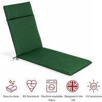 GLENDALE GARDEN & LEISURE LTD SP LOUNGER CUSHION GREEN in Dark Green