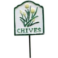 Gifts Direct 2 U Garden Stake Herb Marker Sign - Chives in Green
