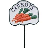 Gifts Direct 2 U Garden Stake Plant Vegetable Sign - Carrots in Orange