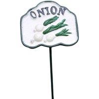Gifts Direct 2 U Garden Stake Plant Vegetable Sign - Onion in White