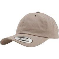 Yupoong Flexfit 6-panel Baseball Cap With Buckle in Khaki