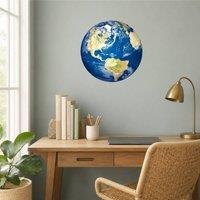 60 SECOND MAKEOVER Planet Earth Wall Sticker 60cm x 60cm | Size: 60 cm x 60 cm