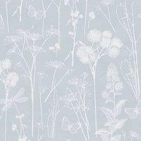 World of Wallpaper Botanical Wallpaper in Blue