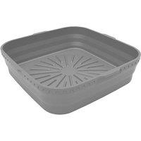 KDMD Square Silicone Air Fryer Reusable Baking Basket Liner Grey