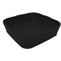 KDMD Silicone Air Fryer Baking Basket Liner Reusable Nonstick in Black